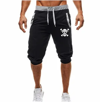 

Luffy anime Mens Casual Shorts Summer Casual Jogger Short Sweatpants Male Sportswear Bodybuilding Boardshorts Slim Fit