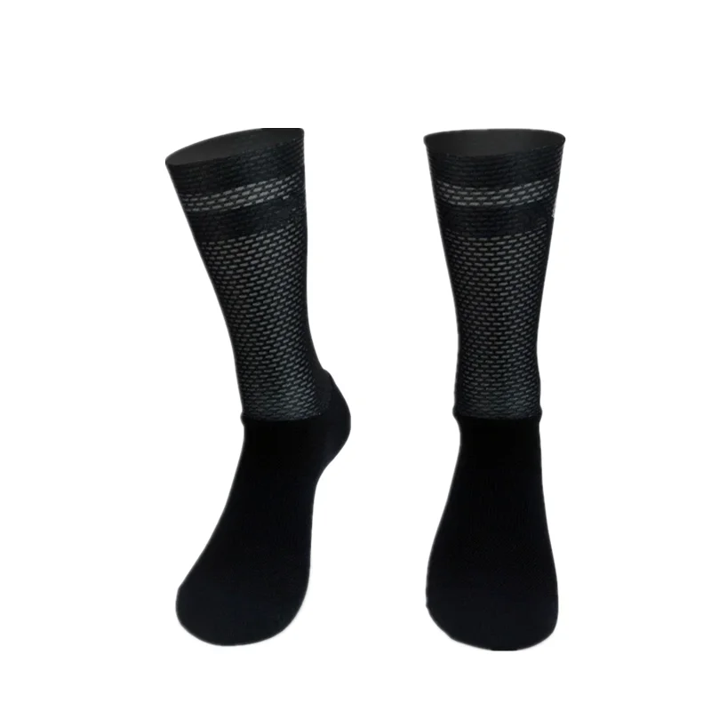 Calcetines aerodeslizantes de silicona para hombre, medias deportivas de equipo profesional, para Ciclismo, correr y bicicleta, novedad