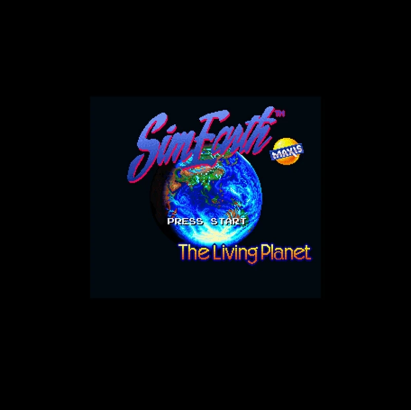 Игровая карта для игроков из США 16 бит 46 контактов Sim-карта The Living Planet NTSC |