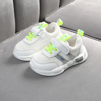 

Children Kids Baby Shoes Girls Boys Breathable Mesh Patchwork Sport Run Sneakers Soft Anti-slip Shoes 2019 New Hot Sale