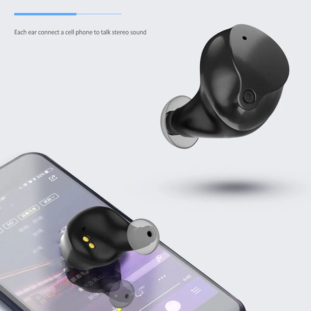 TWS V10 Мини Bluetooth наушники стерео Бас объемный истинный беспроводной шумоподавление бинауральные звонки наушники