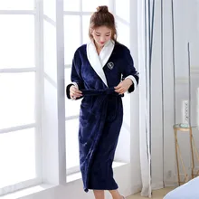 Плюс размер 3XL женское кимоно купальный халат зимний теплый домашний халат интимное женское Белье для сна однотонная одежда для сна