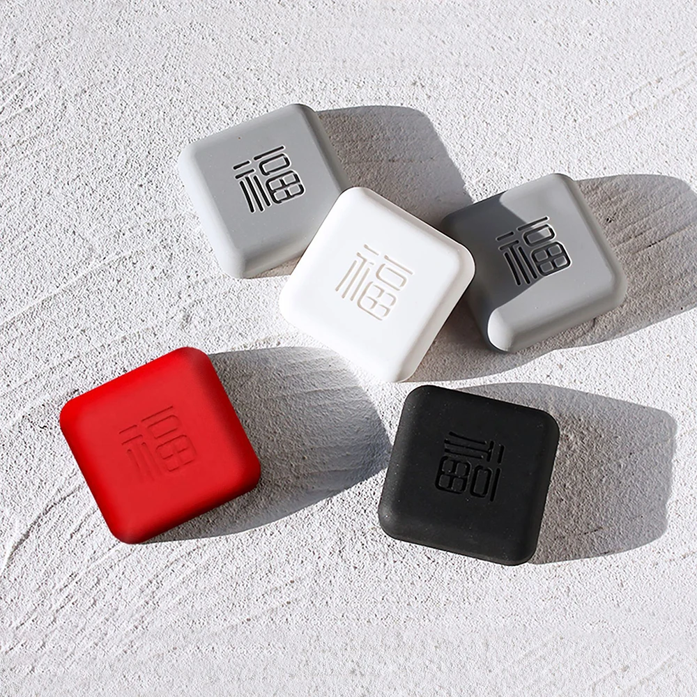 Silicone Door Handle Bumpers Self Adhesive Deurstopper Protection Porte Pad Shock Mute Blessing Square Wall Protector Pad silicone door stopper door stopper bumpers door stopper silicone rubber bumpers