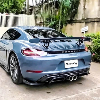 

Car Accessories High Quality Carbon Fiber Rear Trunk Lip Spoiler Wing Decoration Fit For Porsche Boxster Cayman 718 997 998 981