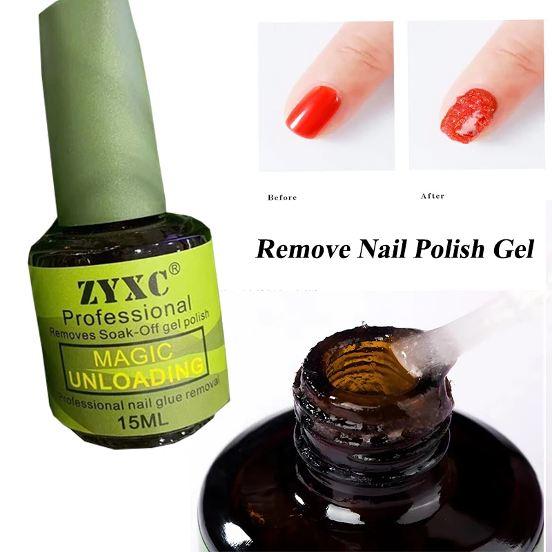 

1Jar Quickly Removes Soak Off Nail Gel Polish,15ML Clear Glue Removal Liquid,1Minut-Nail Explosive Removal Glue No stimulation