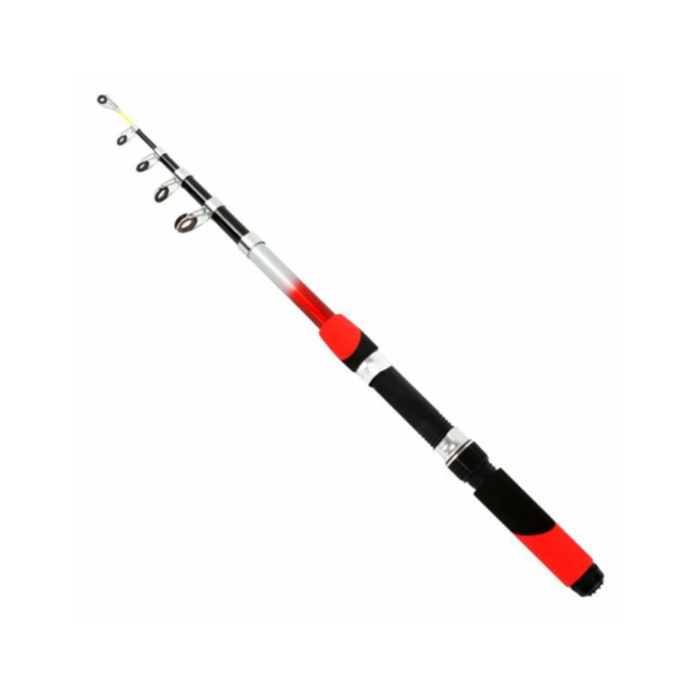1.8M 2.1M 2.4M 2.7M 3.0M 3.6M 4.5M Portable Telescopic Fishing Rod CNC Aluminum Fishing Pole Travel Sea Fishing Spinning Rod