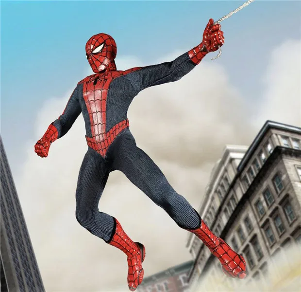 Mezco Marvel Мстители Человек паук дом подходит один: 12 коллективный поза игра модель