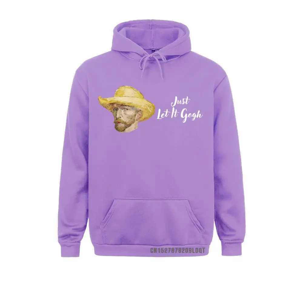 JUST LET IT GOGH Fun Vincent Van Gogh Artist Tee Gift Idea__B11646 Hoodies for Men Fashionable Sweatshirts Rife Clothes Long Sleeve JUST LET IT GOGH Fun Vincent Van Gogh Artist Tee Gift Idea__B11646purple