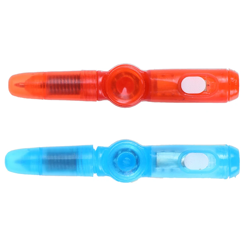 1 pièces LED stylo à bille stylo à bille Fidget Spinner main haut lueur dans la lumière sombre EDC soulagement du Stress jouets enfants jouet cadeau fournitures scolaires