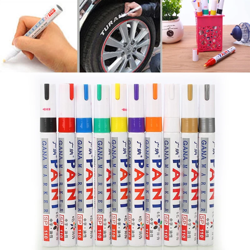 Протекторная резиновая ручка для ремонта царапин автомобильная шина маркер для шин ручка для ремонта перманентного удаления краски краска маркер ручка Универсальный