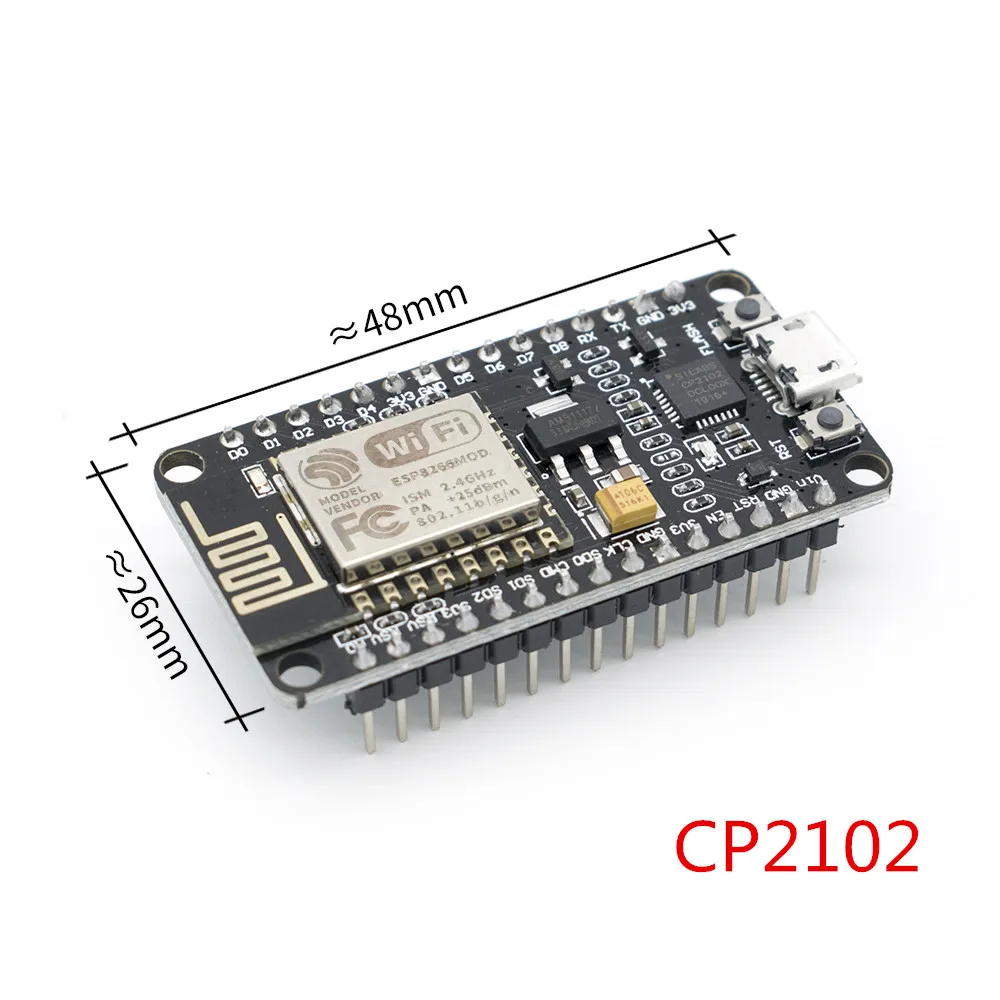 10 шт. ESP8266 CH340G CH340 G NodeMcu V3 Lua беспроводной модуль Wi-Fi Разъем макетная плата CP2102 ESP-12E основе Micro USB - Цвет: CP2102-V2