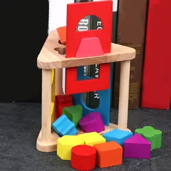 Детский конструктор из дерева образование по методу Монтессори наклоняющийся образование строительство разделочный блок матч игрушка