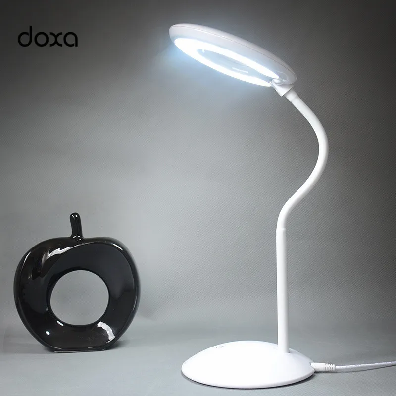 

LED Desk Lamp Modern Eye Protection Annulus LED Table Lamps GY236 Dimmable Adjustable Touch Control Desktop Lights For Reading