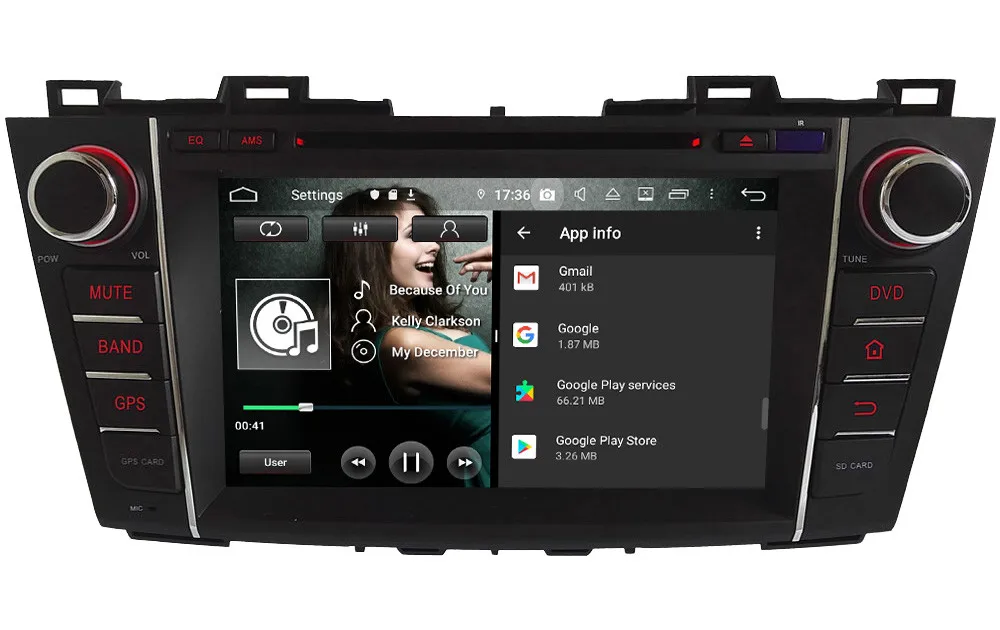 Flash Deal Klyde IPS 4G WIFI Android 9.0 Octa Core 4GB RAM 64GB ROM BT DSP Car DVD Multimedia Player Stereo For Mazda 5 Premacy 2009-2013 7