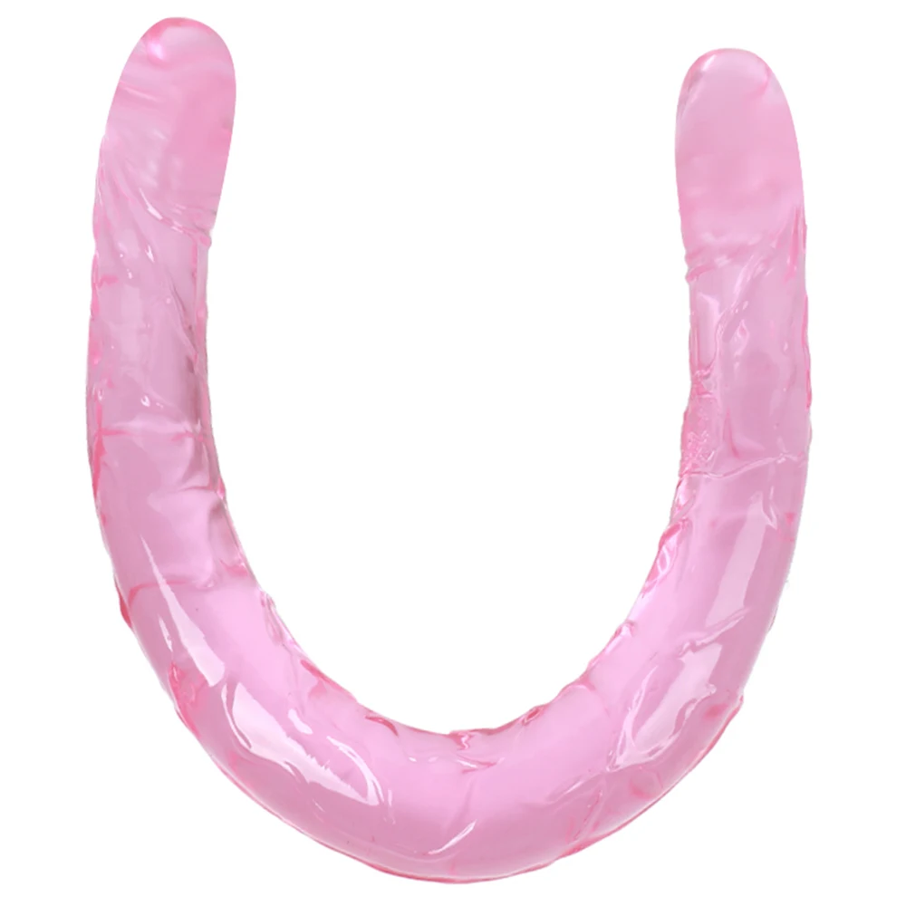 Soft Jelly Dildo Double Long 44cm Realistic Dildos Cock Lesbian Vaginal Anal Plug Flexible Fake Penis for Women Dildos Sex Toys Distributors H7427f0c12fd44cee80d6bc4b08007b44S