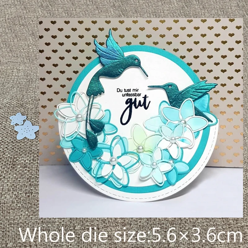 

New Design Craft Metal Cutting Die die cuts 2pcs flower decoration scrapbook Album Paper Card Craft Embossing die cuts