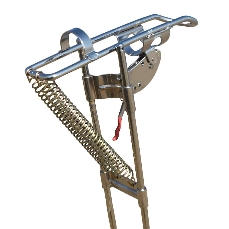 

High Strength Steel Automatic Fishing Rod Mount Spring Fishing Pole Holder With Pulley
