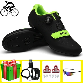 

Self-Locking Road Cycling Shoes Sapatilha Ciclismo Men Bicycle Shoes Cycle Sneakers Women original Bicycle athletic bike shoes