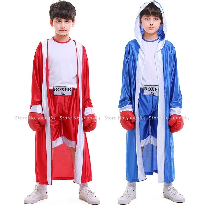 Дети ММА удар Боксерские халаты дети Муай Тай Шорты Grappling рубашка с военным