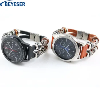 

Pulseira Bracelet Watch Bands For samsung gear s3 frontier Wrist strap for galaxy watch 46mm leather metal smart watch straps