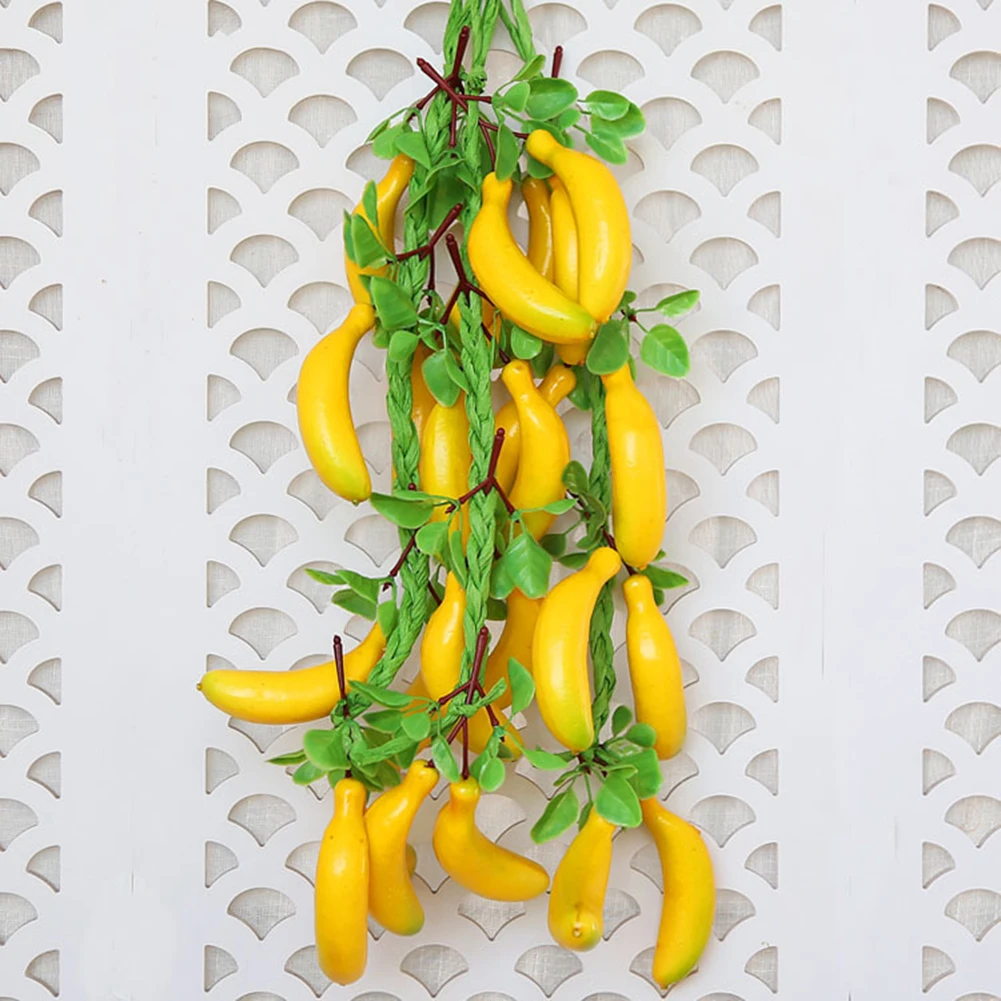 Имитация бананов струны искусственные фрукты овощи Пена модель фермерский дом отель украшения фотографии реквизит подвесной кулон