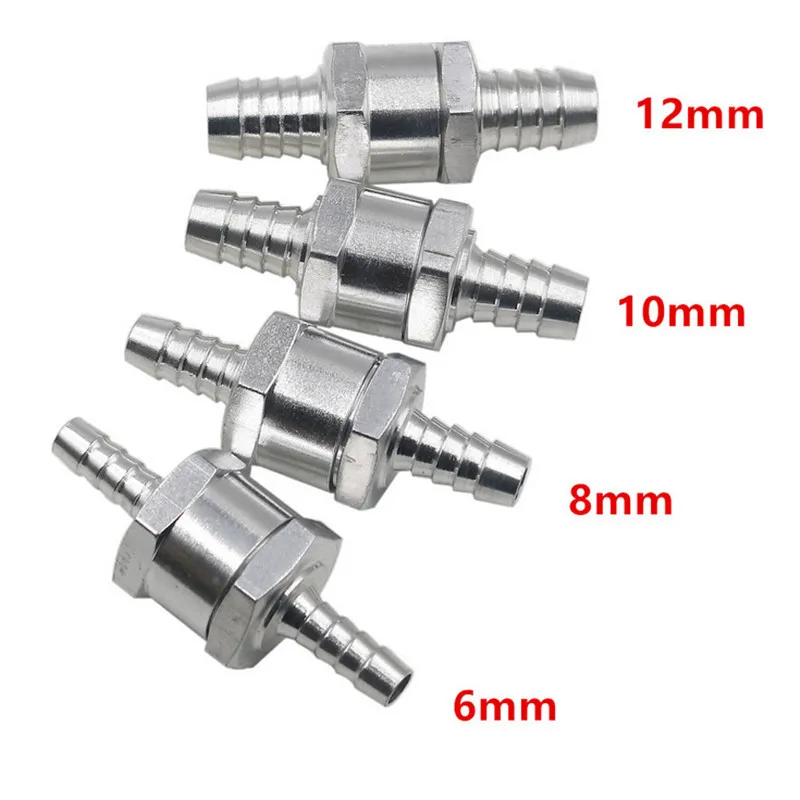 Automobile Fuel One-Way Check Valve 6/8/10/12mm One Way Fuel Non-Return Check Valves For Petrol Diesel One-Way Valves