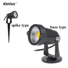 Kenlux пластик 5 Вт светодиодный садовый свет Открытый водонепроницаемый Спайк свет Светодиодный прожектор для сада декоративная лампа для сада Путь точечные лампы