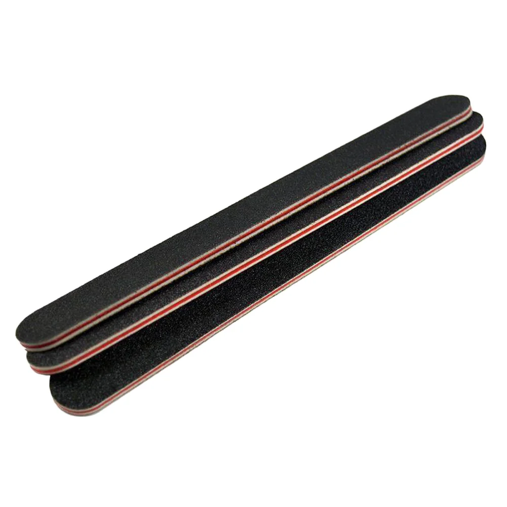 

1 PC Nail Art Manicure Tools Sanding Nail Polishing Rubbing Strips Nail Rubbing Strips Black Red Heart Straight Down Strips
