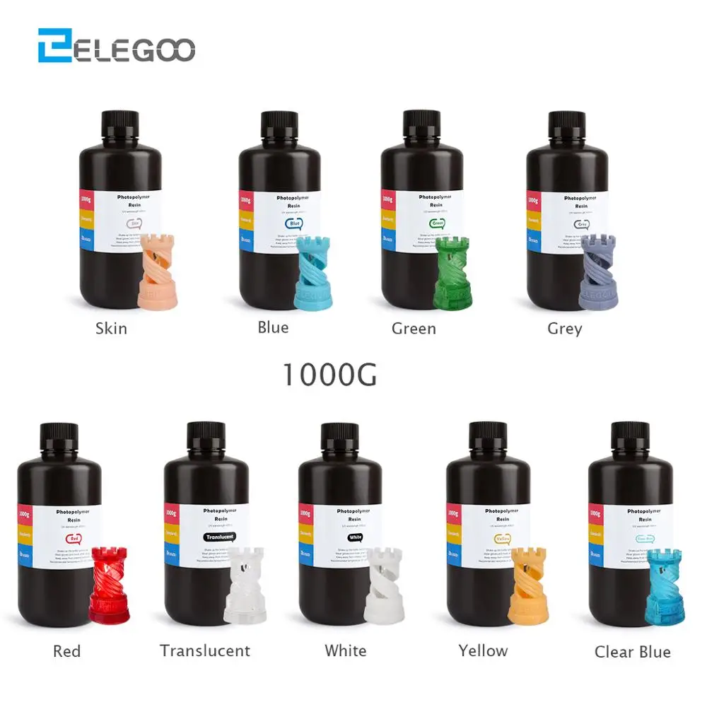 ELEGOO ABS Like 3D принтер Смола LCD УФ отверждения 405nm стандартная Фотополимерная смола