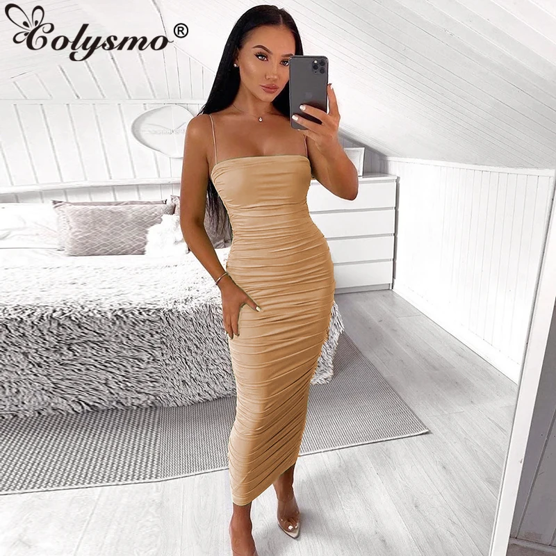 tan summer dress