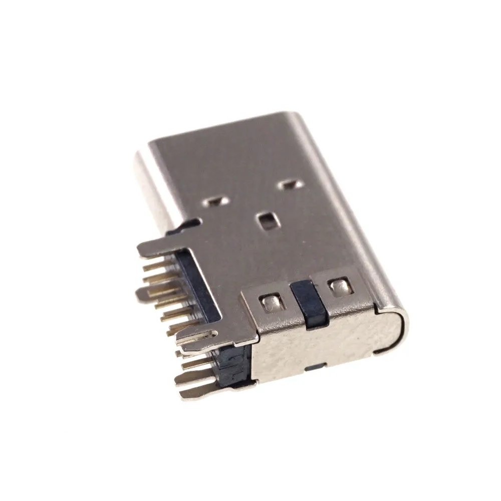 5 шт. разъем USB 3 1 типа C 14 контактов гнездовой сквозные отверстия угловой 90