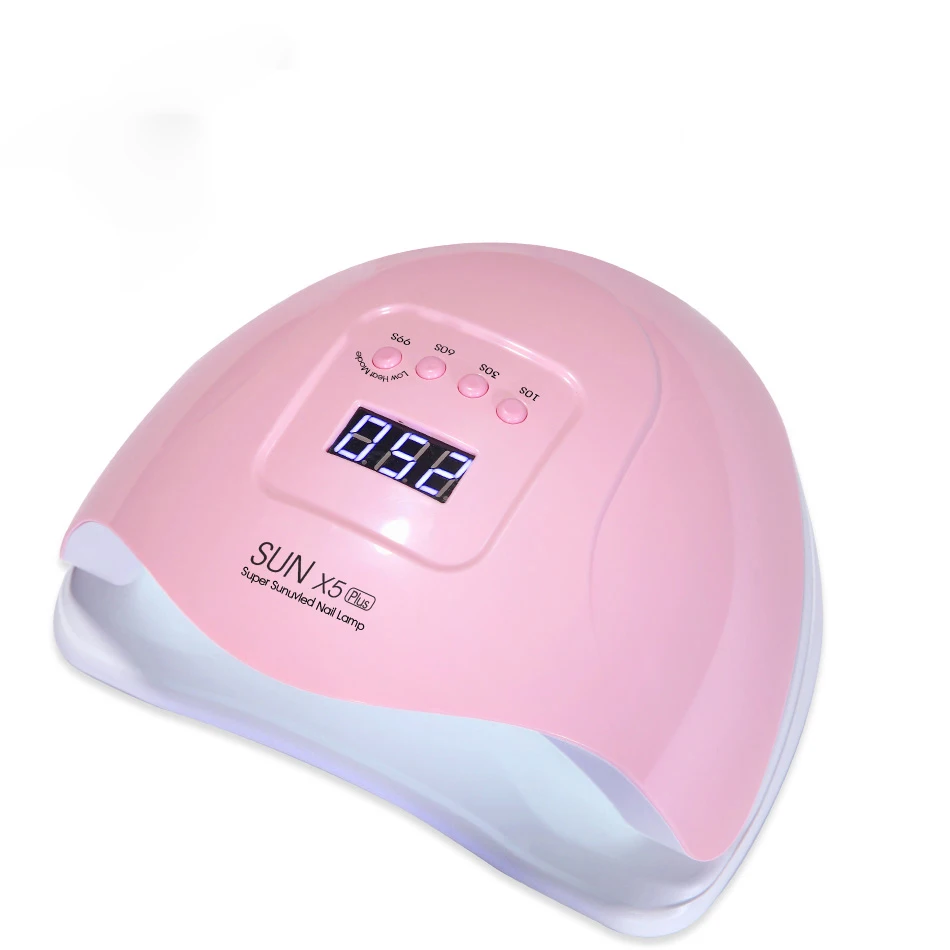 ROHWXY 66 Вт лампа для ногтей УФ светодиодный Сушилка для ногтей для сушки всех типов гель-лака с синхронизацией ледяная лампа инструменты для маникюра для домашнего использования - Цвет: X5 Plus 54W Pink