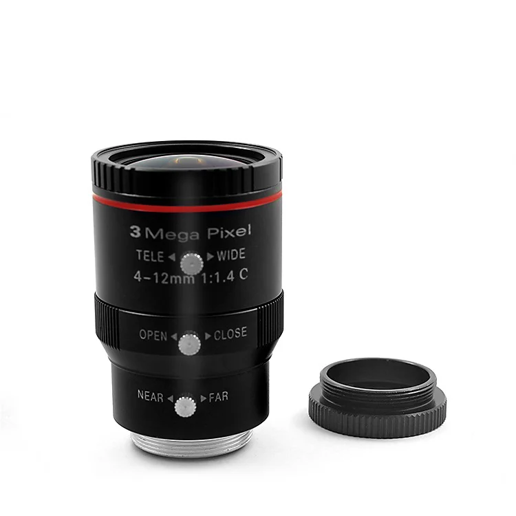 Industrial lens 4-12mm 1/2 inch HD 3 million C-mount Manual zoom Machine vision inspection | Безопасность и защита