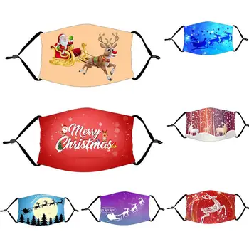 

PATIMATE Adult Christmas Digital Printing Mask 2020 Christmas Decor For Home Merry Christmas Ornament Xmas Gifts Natal Navidad