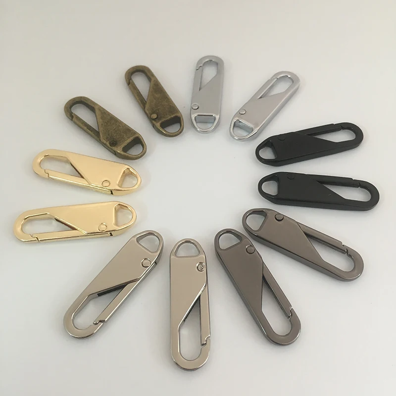 

2pcs Fashion Metal Zipper head Zipper lightning Repair Kits Zipper Pull for Zipper Slider DIY Sewing Craft sewing Kits Metal Zip