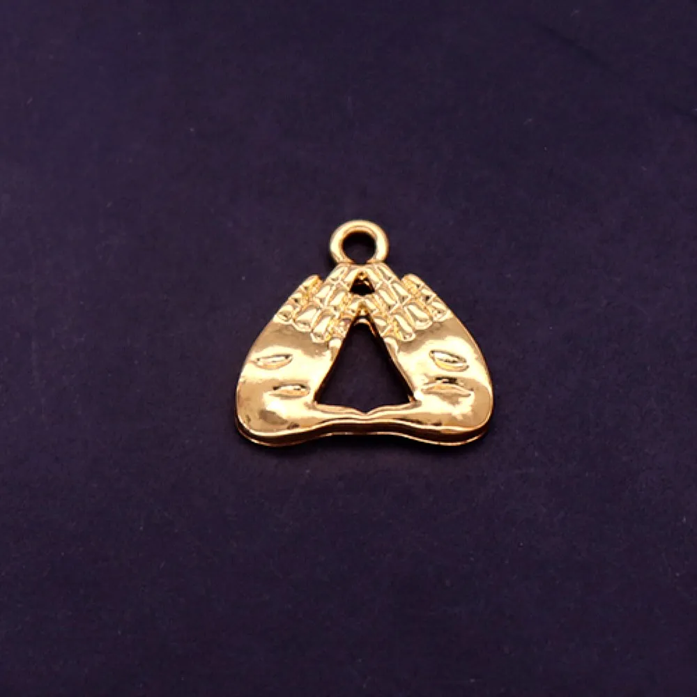 

DIY Bracelet Necklace Making Greek Letter Gold Hand Delta Sigma Theta Charm DST Symbol Pendant