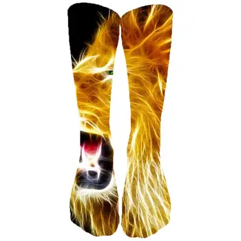 

KYKU Brand Lion Socks Men Animal Socks Animal Anime Funny Print Colorful Stocking Printed Hip Hop Sock 3d Ladies socks Kawaii
