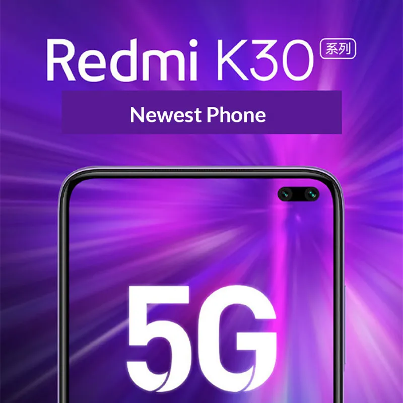 Новейший мобильный телефон Xiaomi Redmi K30 5G смартфон |