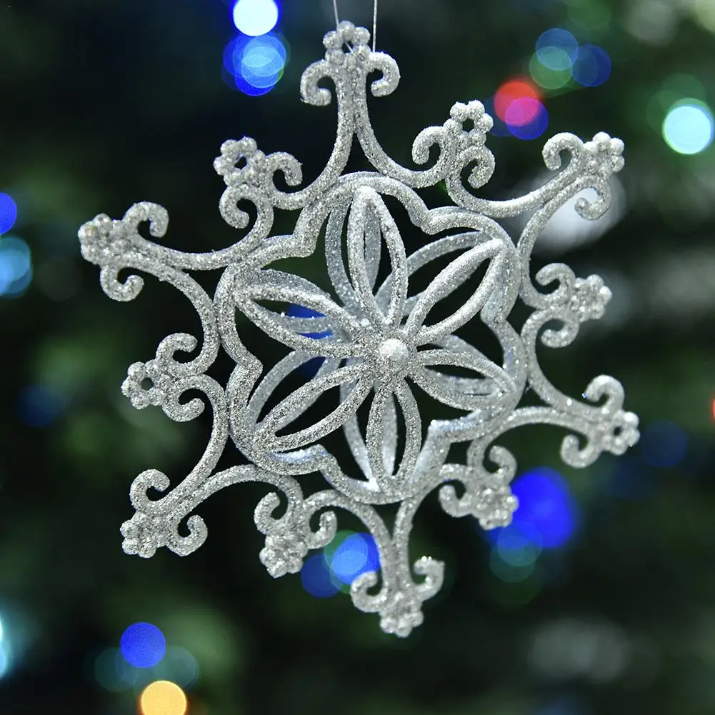 

New Year Christmas Decorations Hollow Balls Snowflakes Hollow Five-Pointed Stars Hollow Hearts Christmas Tree Pendants