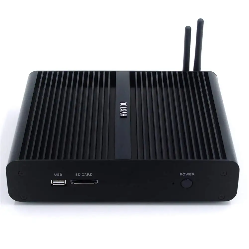  HYSTOU Mini PC i7 6500U 16GB/256GB+512GB Quad Core Win10 DDR4 Fanless Gaming Mini Desktop PC Comput