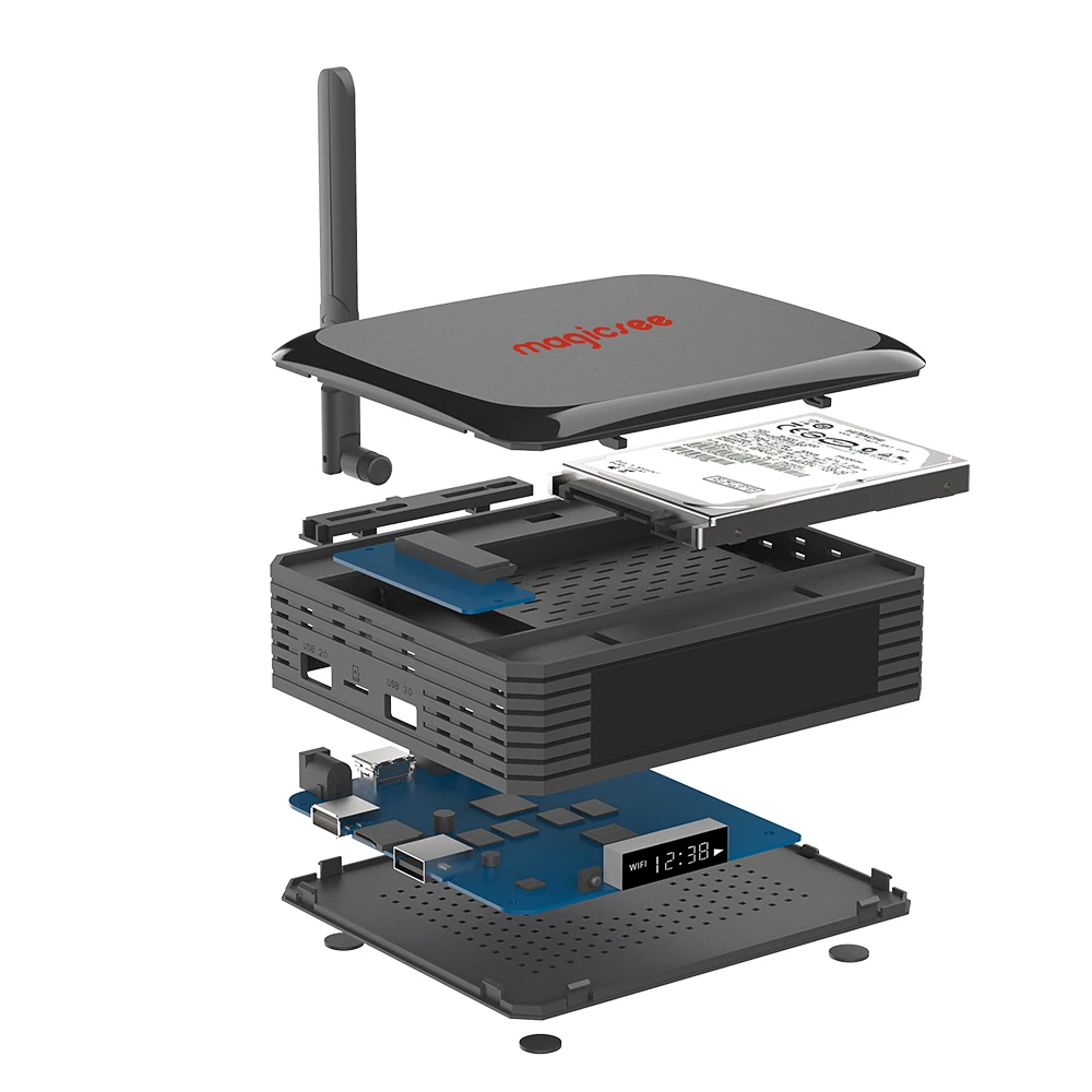 Magicsee N5 Plus Android 9,0 Amlogic S905x3 Smart Tv Box 4 Гб ОЗУ 64 Гб ПЗУ 2,4 ГБ+ 5 Гб Wifi BT4.1 телеприставка 8K медиаплеер N5 MAX
