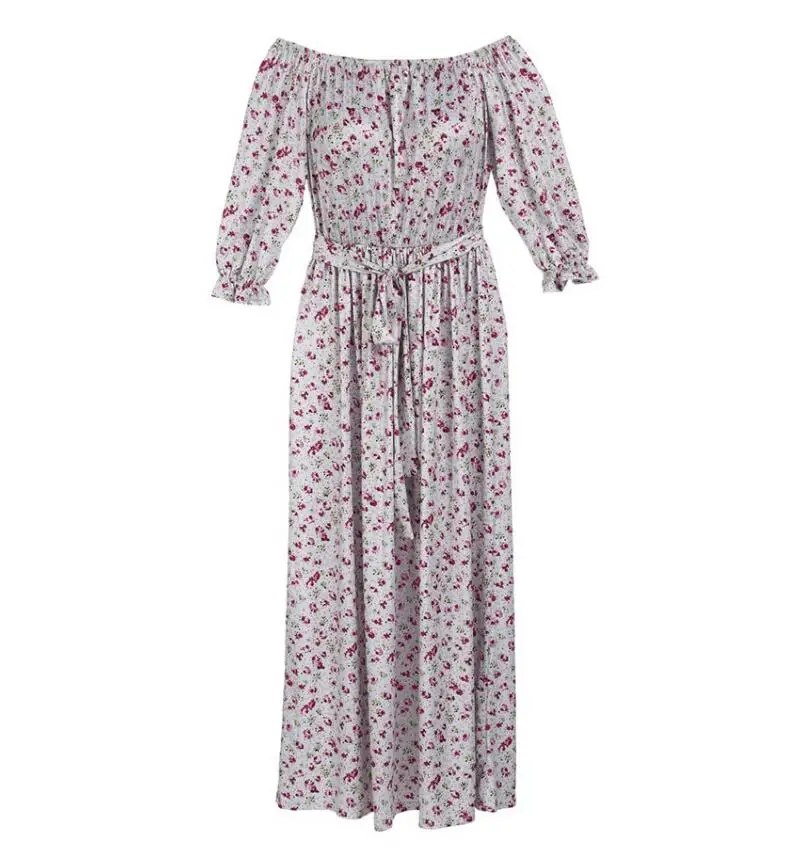 Длинное платье для родителей и ребенка Хлопковое платье с цветочным принтом и галстуком-бабочкой для мамы и дочки семейная одежда