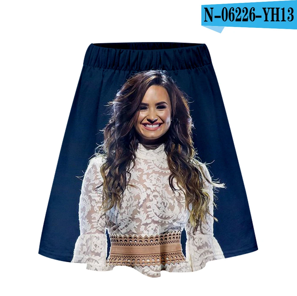 Demi Lovato Skirt Harajuku Casual New Style Harajuku Pop Skirts New Sexy Kpop Women Casual Hot Sale Fashion - Цвет: D