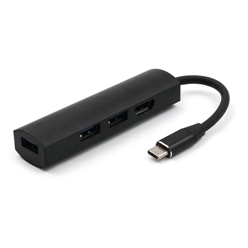 Концентратор тип-c к HDMI/USB 3,0 металлический адаптер конвертер портативный мобильный телефон/компьютер аксессуары usb-хаб адаптер конвертер
