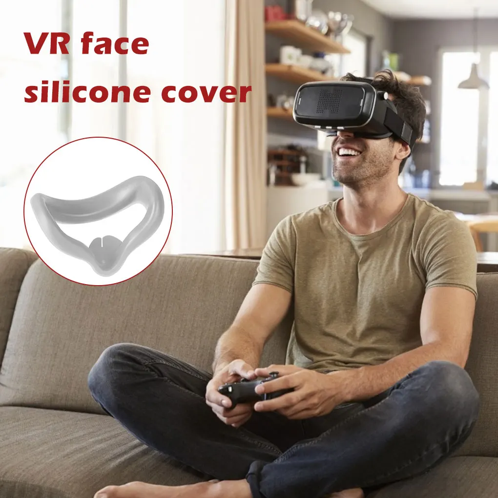 Oculus Quest 2-funda de silicona para gafas de realidad virtual, máscara para ojos, antisudor, antifugas, bloqueo de luz, accesorio
