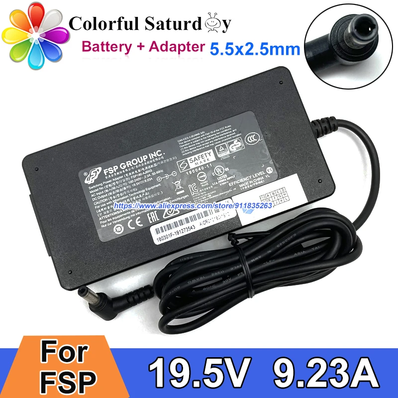 FSP 스위칭 전원 어댑터 19.5V 9.23A FSP180-AJBN3 노트북 충전기..