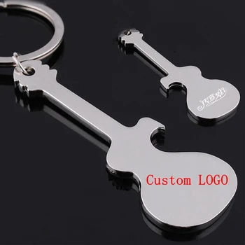 

Personalized Guitar opener house Key chain Metal Beer opener Bottle Opener print free with any logo any design and any text