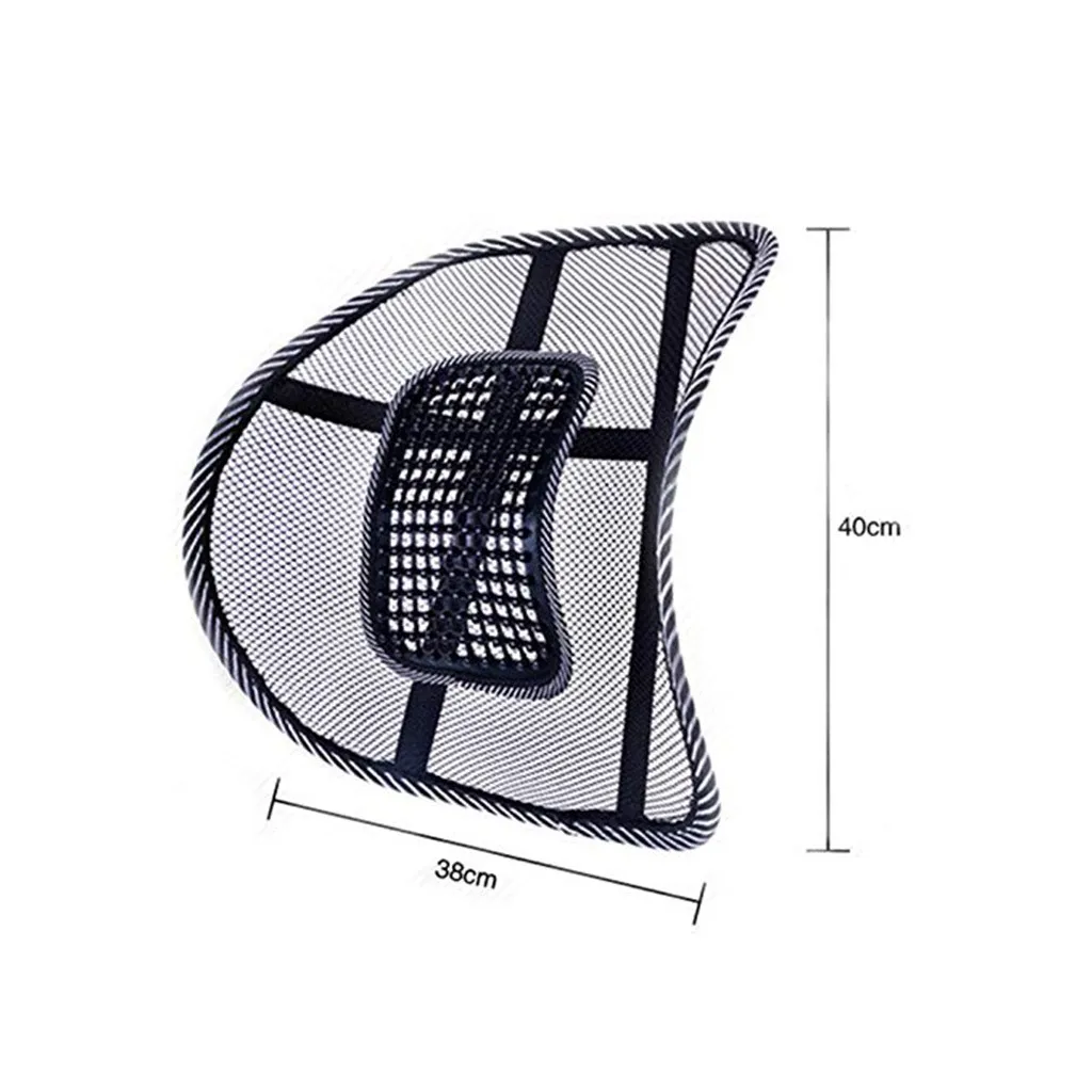 2 x поясничные автомобильные чехлы для сидений, диванные крутые массажные подушки, поясничная поясница, поясничная сетчатая вентиляция, подушка для офисного кресла
