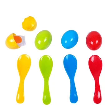 Outdoor Sports Support Toys Eggs Running Games Sensory Training Set spoons with eggs race Educational multifunction game 1