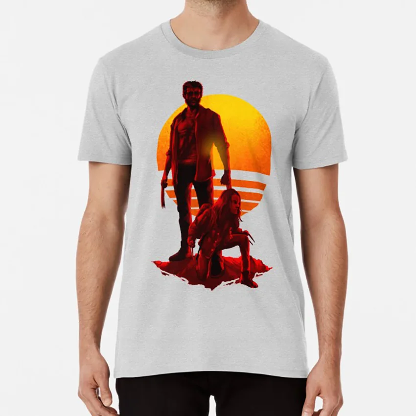 Logan закат футболка logan adamantium Магнето кзавье суперчеловек первый класс